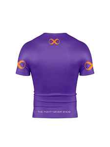 MMA Training Gear Rash Guard Short Sleeve <b>Compression</b> Custom OEM Spandex UPF50+ Breathable White <b>Black</b> <b>Shirt</b> Made in Pakistan - Product Image 3