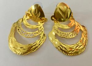 โซ่ต่างหูชุบทองขนาดเล็ก18K แนววินเทจแบบ2022งานปาร์ตี้สไตล์แอฟริกันทำมือเป็นของขวัญงานแต่งงานสำหรับผู้หญิง - Product Image 2