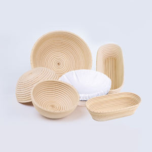 Banneton rond en rotin panier d'épreuvage brotform pain levant bannetons paniers de fabrication de pain premium - Product Image 2