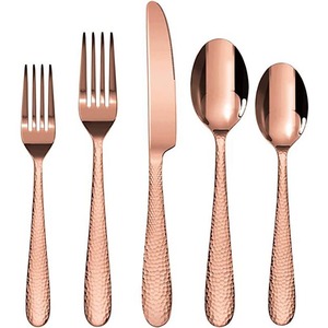 Stainless Steel Rose <b>Gold</b> Polished Cutlery Set Tableware Cutlery Set Use for Home and Restaurant - Product Image 6