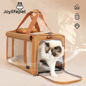 Il nuovo zaino per auto portatile di grande capacità per animali domestici in Nylon traspirante Yue Bai coniglio borsa con cerniera solida pieghevole - Product Image 1