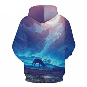 Sweat-shirts en polaire unisexe à motif uni, impression numérique, broderie, hiver, ODM, 100% polyester, imperméables, écologiques, 370g - Product Image 6