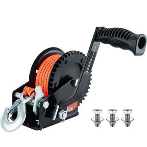 AMBITION 16000lbs Ağır Hizmet Tekne Treyler Vinci, 26FT Kayış, 2 Yönlü Kilitli Mekanizma ve 4:1 Dişli Treyler Vinci, Taşınabilir El Kranklı Vinci - Product Image 1