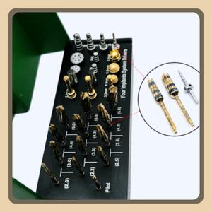 Forets pour implants dentaires - Kit de fraises d'osséodensification et forets pour le lifting du sinus maxillaire pour les outils de chirurgie dentaire, produits dentaires - Product Image 2