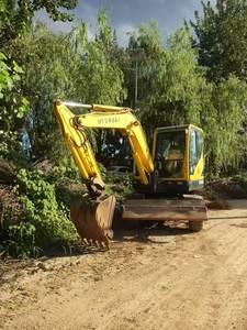 Excavadora de ruedas Hyundai R60W de Corea del Sur, miniexcavadora de ruedas original Hyundai 6ton, excavadora de ruedas usada barata - Product Image 6