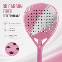 JAS Vente Flash Raquette de Padel Personnalisée OEM ODM Usine Vente en Gros Expédition Mondiale Fibre de Carbone 3K 12K 18K Votre Logo Échantillon Gratuit