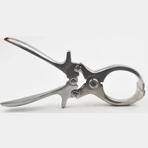 Pinzas de castración sin sangre ajustables de acero inoxidable para uso en clínica veterinaria de caballos, pinzas para huevos - Product Image 4