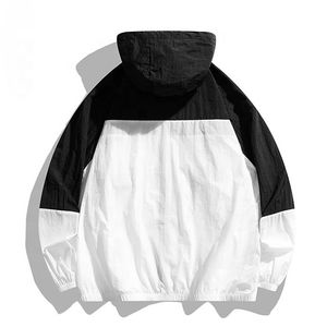 Alta calidad 100% Nylon ligero cremallera completa de gran tamaño Unisex cortavientos UPF 50 + protección solar UV chaqueta de chándal con capucha de invierno - Product Image 4