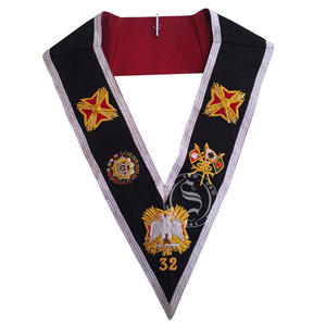 คอเสื้อเครื่องราชกกุธภัณฑ์ดีไซน์ซับซ้อนคอเสื้อปรับแต่งได้สำหรับชุดและเครื่องแบบราชกกุธภัณฑ์ - Product Image 5