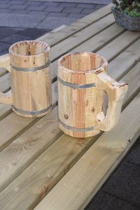 เหยือกทำจากไม้ดีไซน์ทันสมัยคุณภาพระดับพรีเมียมเหมาะสำหรับชากาแฟไวน์และเบียร์จาก Falak - Product Image 3