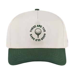 2-Tone Breathable Performance Golf <b>Cap</b> 5-Panel Lightweight Hat Snapback Closure Custom Embroidery Logo And Woven Tag For Unisex - Product Image 1