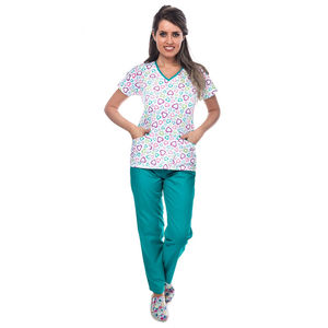 Premium Women Stretch <b>Scrub</b> <b>Set</b> With Smooth Fit, Professional Comfort, Durable Fabric And Refined Design For Healthcare Duty - Product Image 4