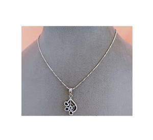 ชุดสร้อยคอพร้อมต่างหูประดับเพชร CZ ดีไซน์หรูหรา สีเงินขัดเงา สำหรับผู้หญิง สวมใส่ในงานปาร์ตี้ - Product Image 2