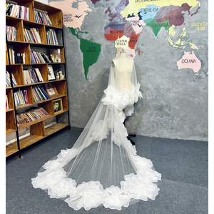 New Collection <b>Wedding</b> <b>Accessories</b> Bridal Veils Made From 3D Flower Handmade Best Selling with Best Price - Product Image 1