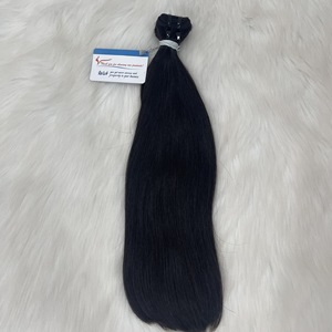 Lujoso cabello de trama negro azabache, ideal para el peinado diario - Product Image 6