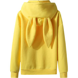 Sudadera con Capucha Estilo Orejas de Conejo, Roja, de Algodón, Talla Grande, Personalizada, Estilo Urbano, para Mujer, Último Modelo 2025, Superventas - Product Image 6