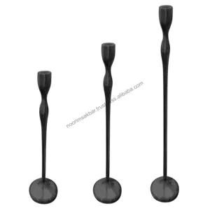 Bougeoir au design traditionnel fait à la main, support en aluminium nickelé de luxe pour la décoration intérieure, méthode d'impression personnalisée - Product Image 4