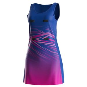 Uniformes de haute qualité Impression par sublimation Uniforme de netball Design de robe de netball Nom du joueur personnalisé Nom de l'équipe - Product Image 1