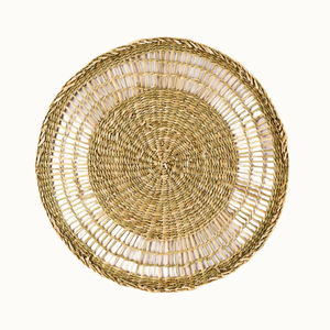 Napperon tissé à la main en jonc de mer naturel tissé à la main tapis de table pour décoration de table à manger vente en gros meilleure vente - Product Image 1