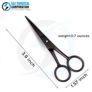 Ciseaux à barbe OEM de 4 pouces en acier inoxydable personnalisables pour l'image de marque et l'utilisation professionnelle d'un salon de coiffure - Product Image 2