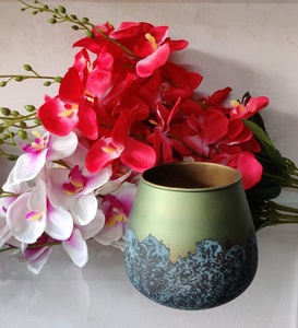 Custom Luxury <b>Unique</b> White Silver Mercury Fancy Top High-Quality Handmade Decorative Centerpiece Flower <b>Vase</b> for Home Decor - Product Image 3