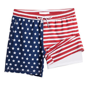 กางเกงว่ายน้ำผู้ชายคุณภาพดีที่สุดสำหรับฤดูร้อน ลายดอกไม้ แห้งเร็ว ระบายอากาศได้ดี รับสกรีนโลโก้ สไตล์ไฮสตรีท - Product Image 2