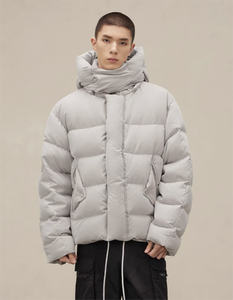 Veste matelassée d'hiver personnalisée de haute qualité pour HOMMES Veste en duvet coupe-vent et imperméable Veste en coton Hip Hop chaude à la mode - Product Image 5
