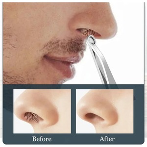Pinzas de Acero Inoxidable para Recortar el Vello de la Nariz, Punta Redonda, Pinzas para Eliminar el Vello de la Nariz, Recortador de Nariz, Pinzas para Cejas y Vello de la Nariz - Product Image 3