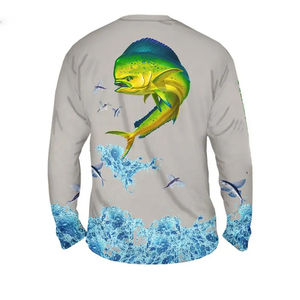 Maillots de pêche de qualité supérieure pour hommes et femmes, impression par sublimation intégrale personnalisée, approvisionnement direct d'usine - Product Image 2