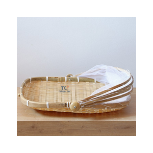 Vietnam fait à la main rond plat couverture bambou nourriture couverture Vintage couleur naturelle bambou nourriture couverture nourriture dôme - Product Image 5