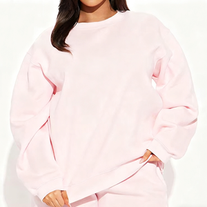 ชุดวอร์มสำหรับผู้หญิงผ้าคอตตอนมีฮู้ดและกางเกงวิ่งพร้อมสเวตเชิ้ตปักลายระบายอากาศได้ดีและเป็นมิตรกับสิ่งแวดล้อมสำหรับฤดูหนาว - Product Image 4