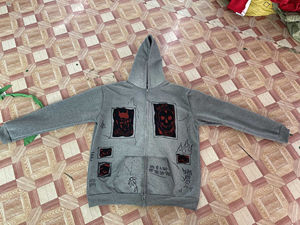 Pull à capuche personnalisé en détresse tissu éponge français impression DTG personnalisée hommes lavage à l'acide sweats à capuche Vintage lavage à l'acide à capuche hommes - Product Image 5