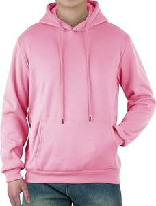 Sudaderas Casuales de Invierno para Hombre, Color Sólido, 100% Algodón, Felpa, Corte Regular, Alta Calidad - Product Image 3