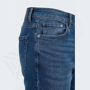 กางเกงยีนส์ทรงสลิมฟิตผู้ชาย สวมใส่สบาย ยืดหยุ่น สไตล์ลำลอง วินเทจ ทรงตรง มีกระเป๋า เหมาะสำหรับใส่ทุกวัน มีไซส์พลัส  สีตามสั่ง - Product Image 5