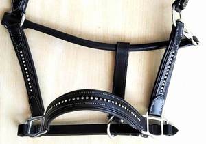 High Quality Custom Nylon Horse Leather Rope Halter English Western Style Bridle Accessory Wholesale Competitive Price - Product Image 4