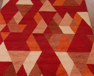 Tapis tufté main couleur vibrante multicolore beaux tapis personnaliser taille disponible rouge et multicolore - Product Image 3