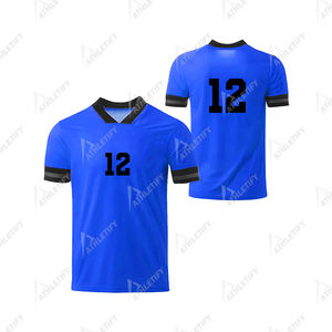 Maillot de football et maillot de football personnalisables avec logo de l'équipe et numéros Confortable pour le jour du match et les séances d'entraînement de football - Product Image 2