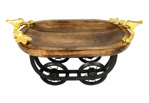 ถาดเสิร์ฟทำจากไม้และอลูมิเนียมที่ทันสมัยสำหรับชากาแฟช็อคโกแลตบ้านโรงแรมงานแต่งงานเดือนรอมฎอน - Product Image 6