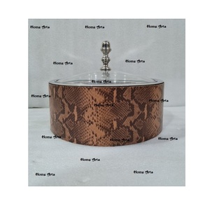 Plato de madera y acero inoxidable para servir alimentos con cazuela de forma redonda de calidad Superior para los más vendidos - Product Image 2