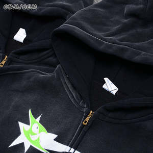 Vente en gros de sweats à capuche pour hommes personnalisés de qualité supérieure 100% coton sweat à capuche zippé polaire pour l'hiver sweats à capuche surdimensionnés pour homme - Product Image 4