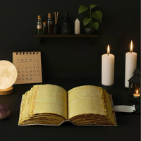 400 pages imprimées Halloween fantôme hanté journal en cuir gothique horreur journal académique couverture rigide sort cahier lecture à la main