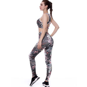 Mallas personalizadas de cintura alta para mujer, pantalones de Yoga ajustados estampados con bolsillo, ropa deportiva de moda - Product Image 2