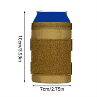 Pochette tactique pour bouteilles canettes couvercle de bouteille de bière manchon de support d'isolation veste tactique refroidisseur de bière