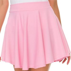 Mini-jupe plissée taille haute élastique pour femme, couleur unie, style sportif et ajusté, avec poche écologique - Product Image 2