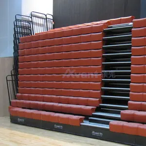 Avant Electrical Control Telescopic Grandstand System Portable Tribune Stadium Bleachers Indoor Gym Mobile Retractable Seating