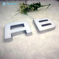 Lettres en relief 3D en acier inoxydable pour extérieur, personnalisées, avec éclairage LED, pour enseigne de magasin, logo d'entreprise, publicité, façade