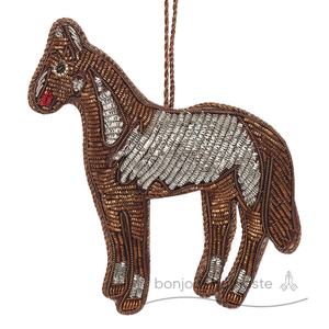 Ornement d'étalon ornements de noël faits à la main décorations d'arbre de pendaison de crémaillère personnalisées jouets de figurine de noël personnalisés - Product Image 2