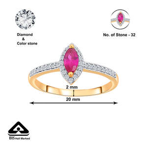แหวนสเตทเมนท์เอโลราประดับหยกสีบลัชโกลด์และไข่มุก - Product Image 5