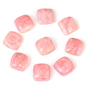 Pink Opal Cabochon Top Grade Opal <b>Cushion</b> Shape Loose Gemstone for Jewelry Opal Gemstones Calibrated Sizes Flat <b>Back</b> Gemstone - Product Image 1