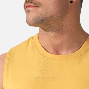 Hot Selling Premium Quality <b>Men</b> <b>Singlets</b> Loose Fit <b>Men</b> <b>Singlets</b> Gym Fitness Wear <b>Men</b> <b>Singlets</b> - Product Image 6